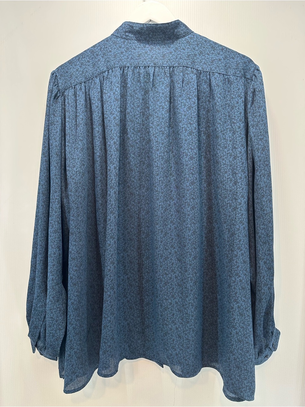 Uniqlo :C Volume Long Sleeve Blouse XL Leafy Print - Picture 5 of 11
